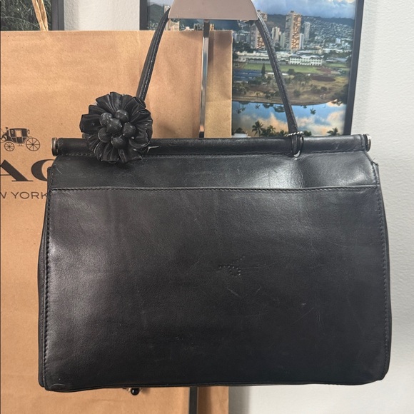 Coach Whitney Black Leather Satchel - Picture 4 of 13